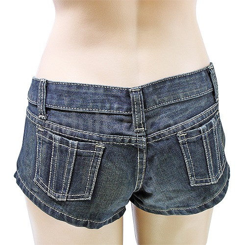 デニムホットパンツ XL 後ろ