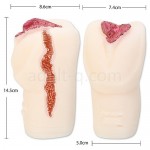 熟女の星　風間ゆみの陰部完全レプリカ　サイズ＆内部構造