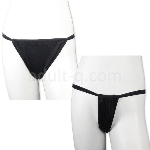 ユニセックスふんどしパンツ ストレッチブラック
