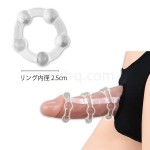 三連リングメンズシースルーTバック　リング付き