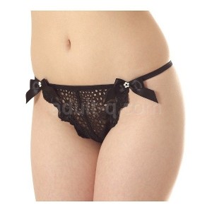 ケミカル刺繍レースフリルショーツ