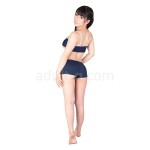 【エロスク】ハミ乳スポブラ&ブルマセット 後ろ