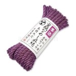 蜜蝋なめし麻縄　紫染