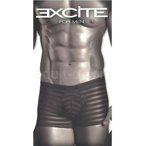 メッシュストライプボクサー　ブラック