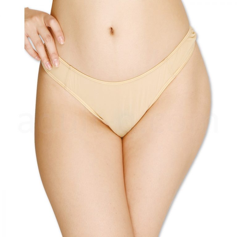 ストレッチ極薄ハイレグTバック ベージュ