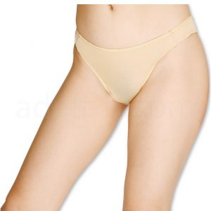 ストレッチ極薄ハイレグハーフバック　ベージュ