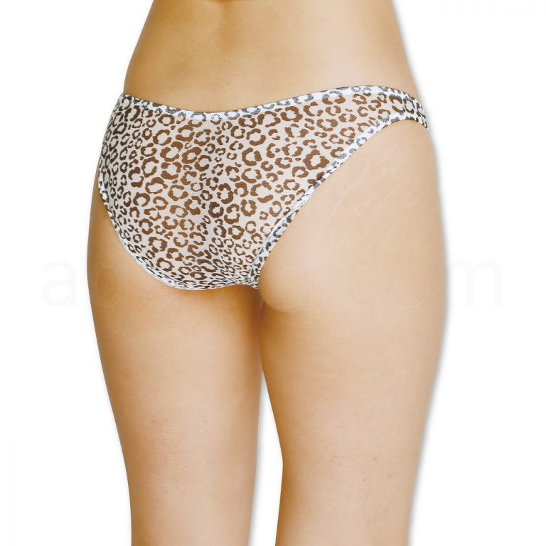 ストレッチメッシュ生地ハーフバック　アニマル　後ろ