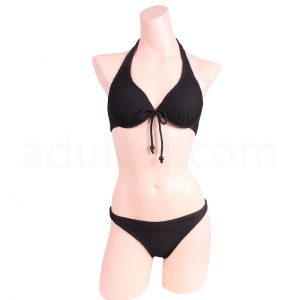 メッシュ2重仕立て甘カワネックリボンビキニ