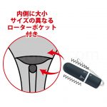 HI BEATs 大小2つのローターポケット付きTバック M
