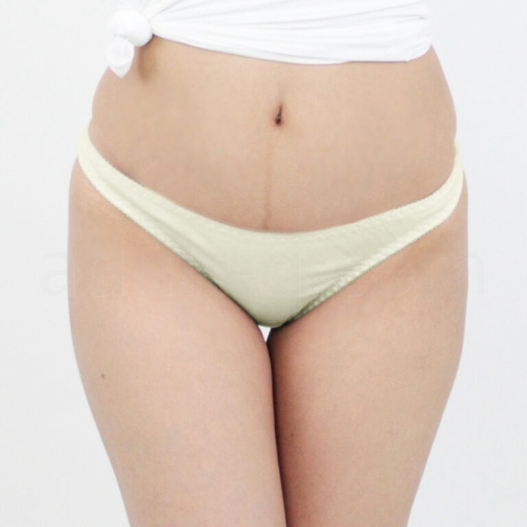 肌なじみの良いコットンシンプルTバックL　イエロー