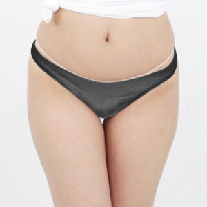 肌なじみの良いコットンシンプルフルバックM　ブラック