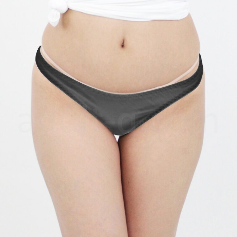 肌なじみの良いコットンシンプルフルバックM　ブラック