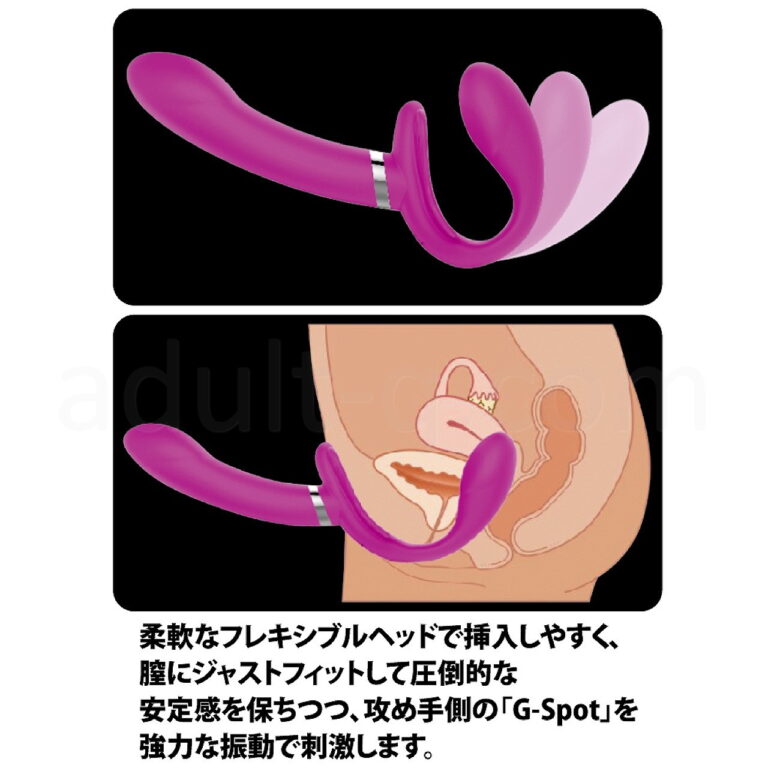 プリティラブ ストラップレスストラップオンデュアルバイブレーター