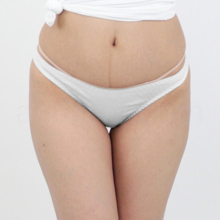 肌なじみの良いコットンシンプルフルバックL ホワイト