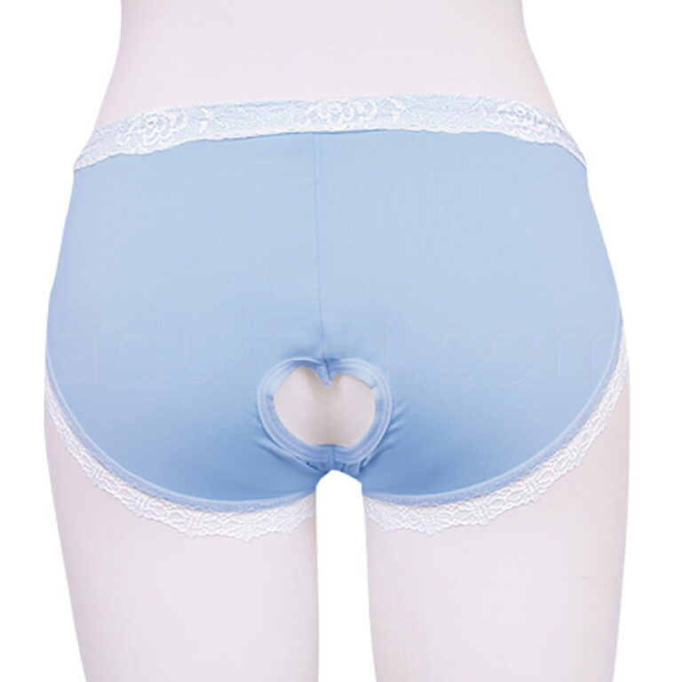 オープンバックリングショーツ サックスブルー BACK