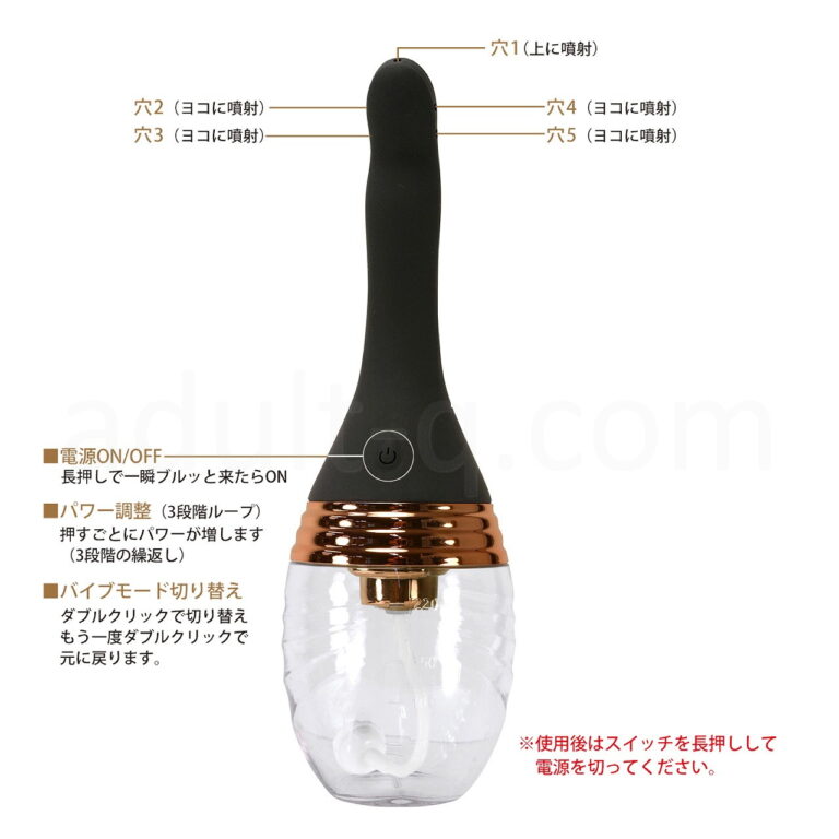 フェムクリーンシャワー Plus バイブ　使い方