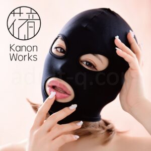 Kanon Works(花音ワークス) 目・口あきフェイスマスク ブラック
