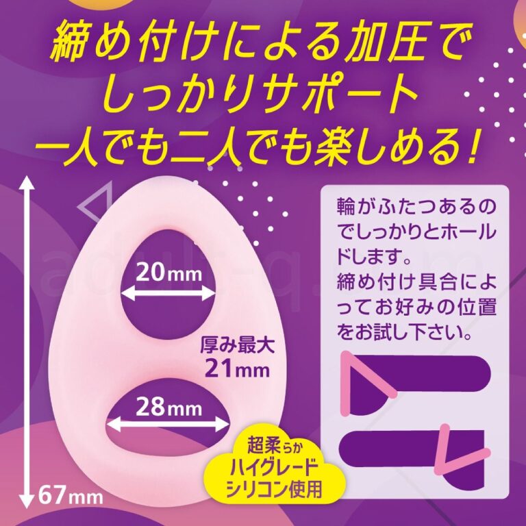 ガチ勃ちリング DUAL　サイズ＆特長