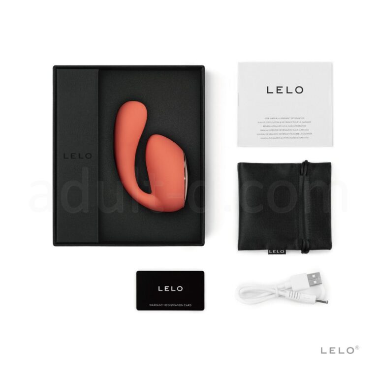 LELO IDA WAVE イダウェーブ　コーラルレッド　パッケージ内付属物