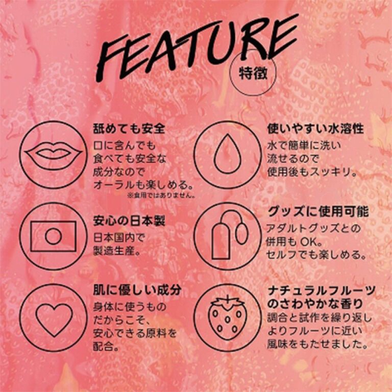 フレバーローション ストロベリー 180ml　特徴