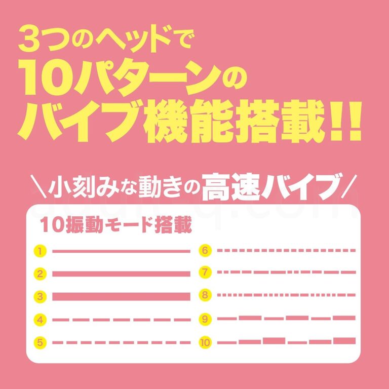 クリチョク 振動パターンは10パターン