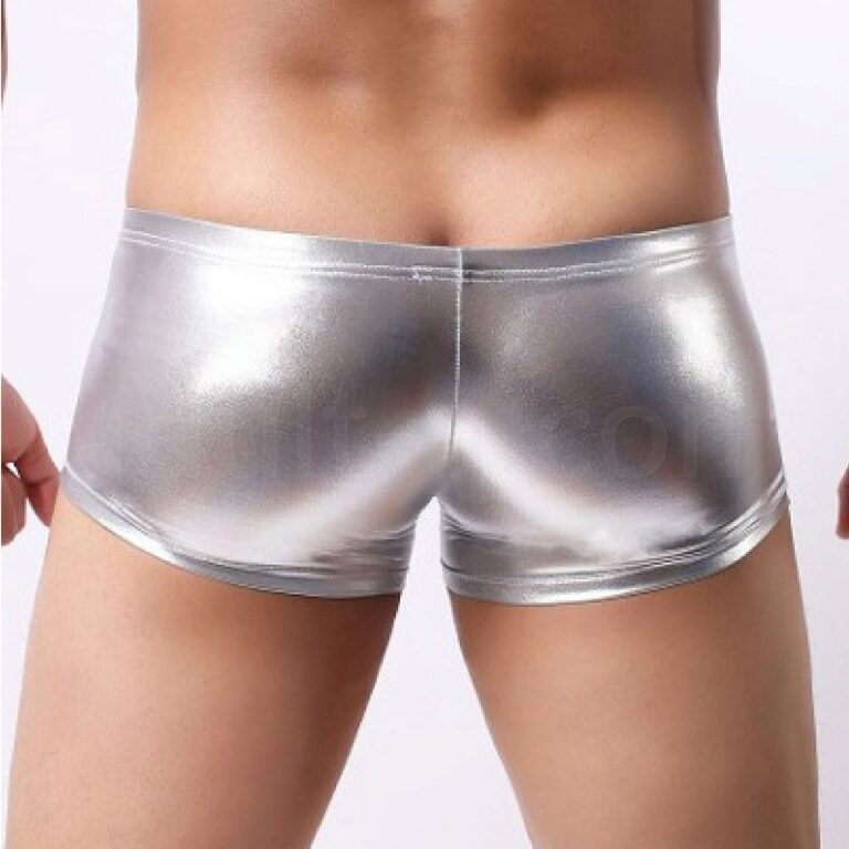 メタリックシルバーボクサー　後ろ