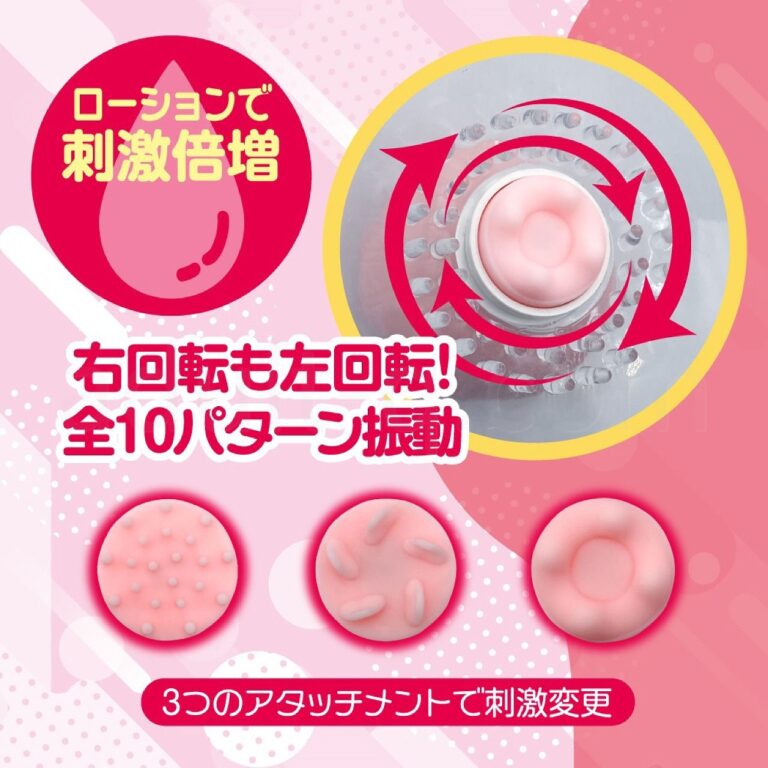 ちくイキおっぱいドームローター 3つのアタッチメント