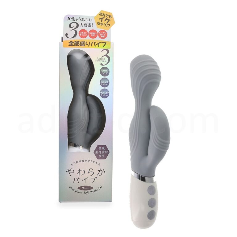 やわらかバイブ　グレー