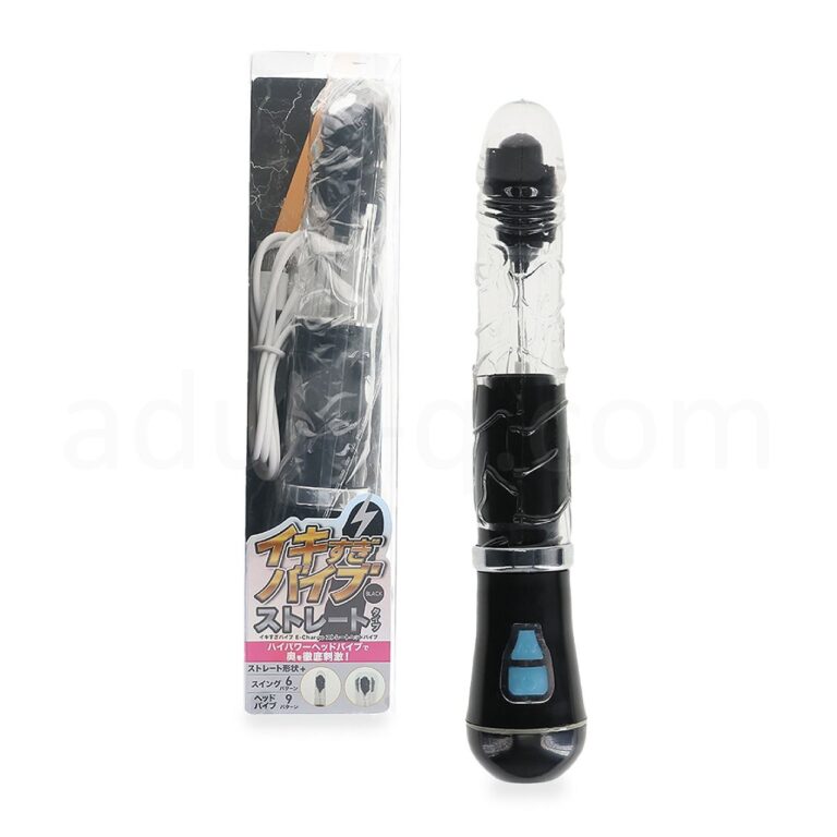 イキすぎバイブE-Charge ストレートヘッドバイブ　ブラック
