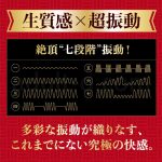 ずぶずぶ生突き絶倫棒 ブラック　生質感×超振動