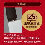 ずぶずぶ生突き絶倫棒 ブラック　USB充電式