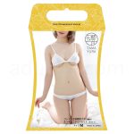 Kanon Works(花音ワークス) 玉響 コットン生地使用ブラ(調整付)＆スキャンティーセット ホワイト　パッケージ